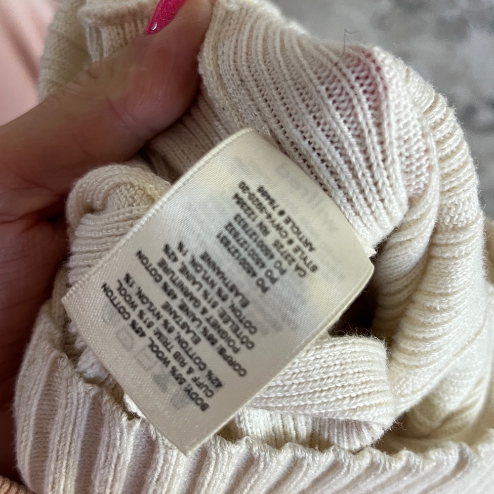Wilfred Cream Ribbed Cardigan - Picture 5 of 5